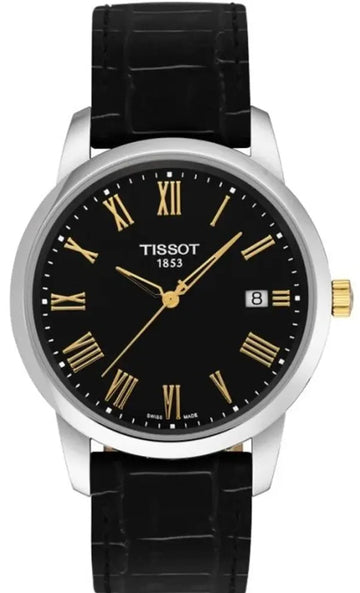  Shop Authentic Tissot T Classic Dream Black Dial Black Leather Strap Watch for Men - T033.410.26.053.01 - Luxxuri