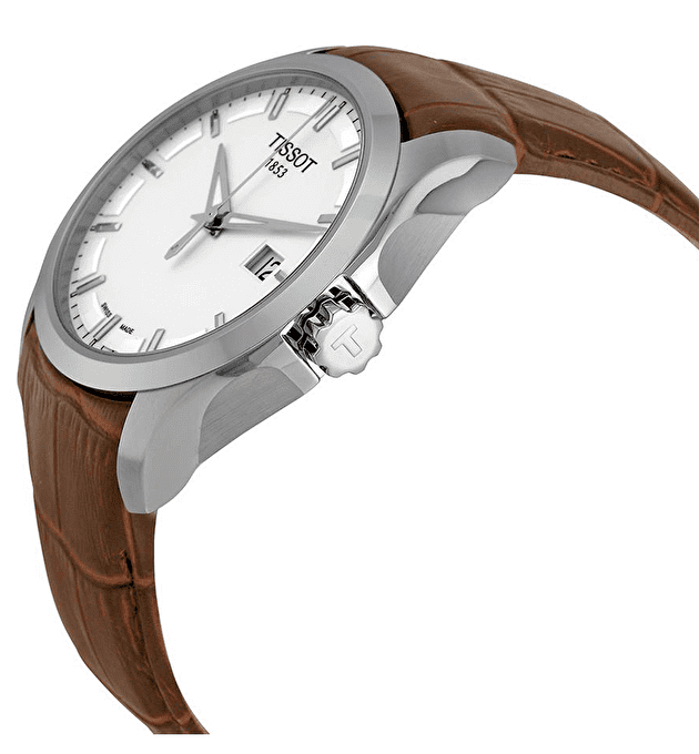 Shop Authentic Tissot T Classic Couturier Chronograph White Dial Brown Leather Strap Watch For Men - T035.410.16.031.00 - Luxxuri