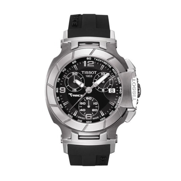  Shop Authentic Tissot T Race Chronograph Black Dial Black Rubber Strap Watch for Women - T048.217.17.057.00 - Luxxuri