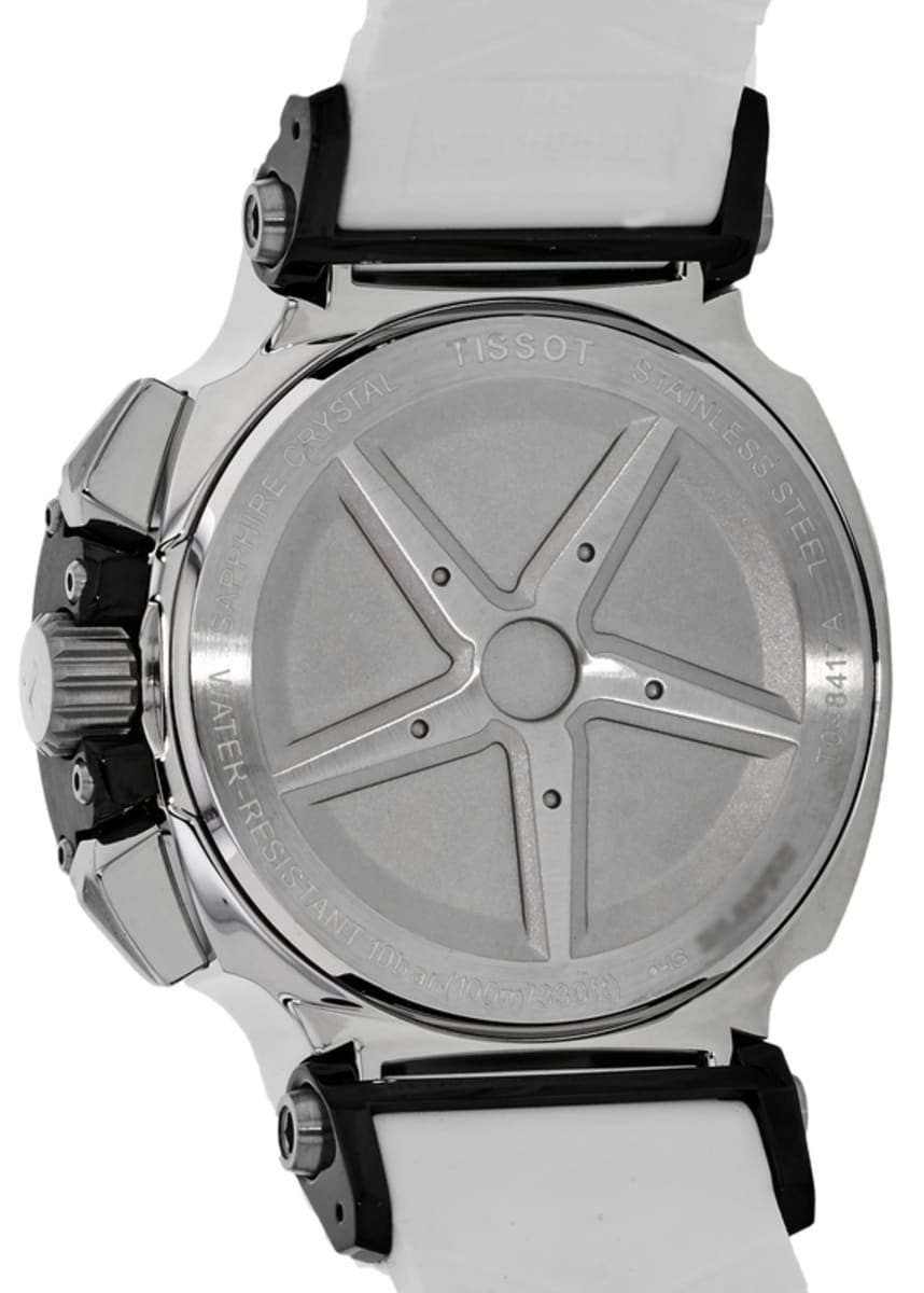  Shop Authentic Tissot T Race Chronograph Black Dial White Rubber Strap Watch for Men - T048.417.27.057.05 - Luxxuri