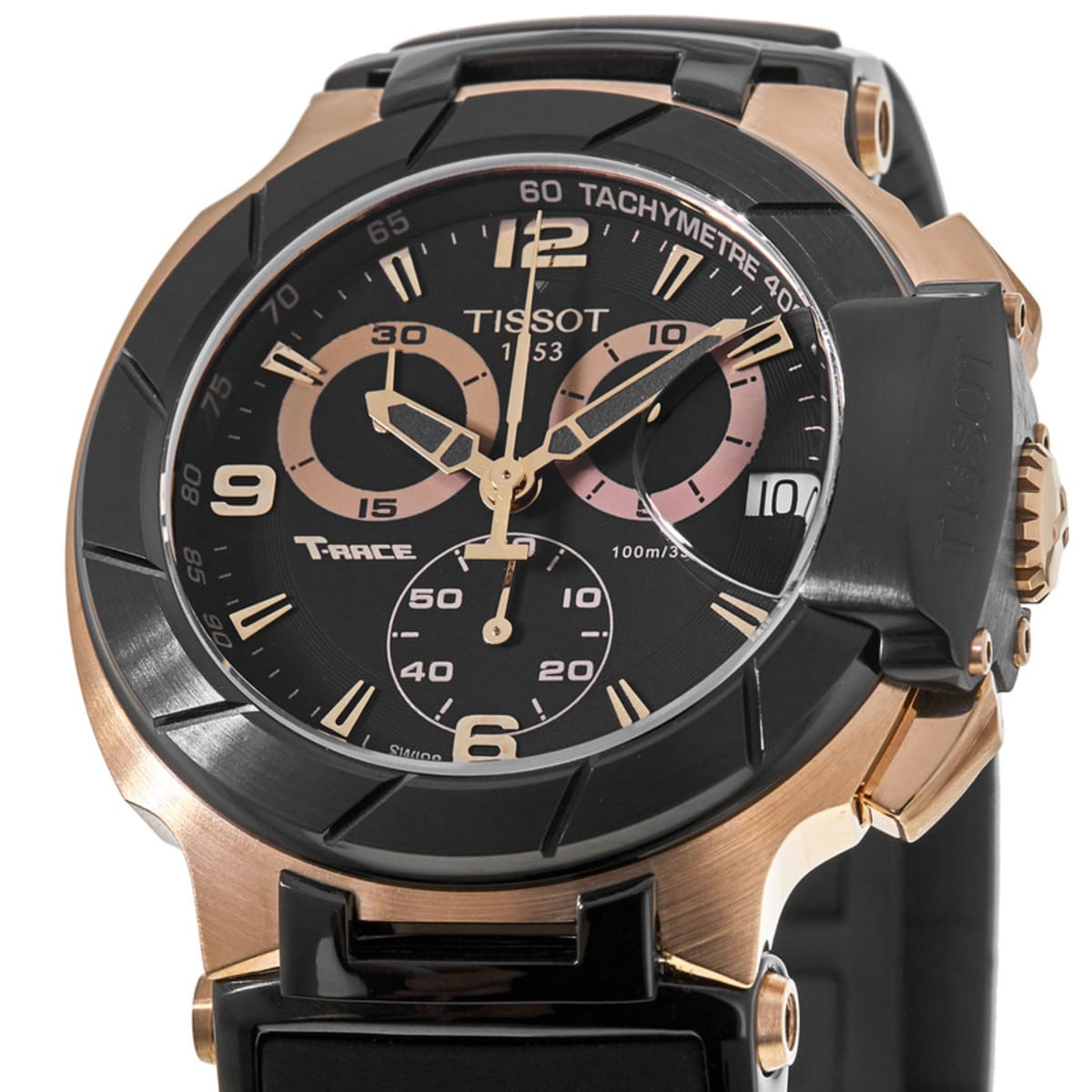  Shop Authentic Tissot T Race Chronograph Automatic Black Dial Black Rubber Strap Watch for Men - T048.417.27.057.06 - Luxxuri