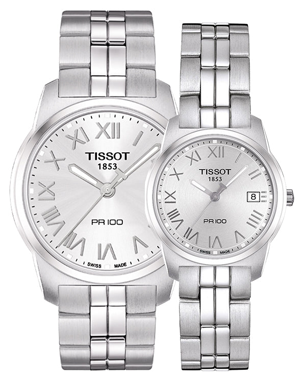  Shop Authentic Tissot T Classic PR100 Silver Dial Silver Steel Strap Watch For Women - T049.210.11.033.00 - Luxxuri
