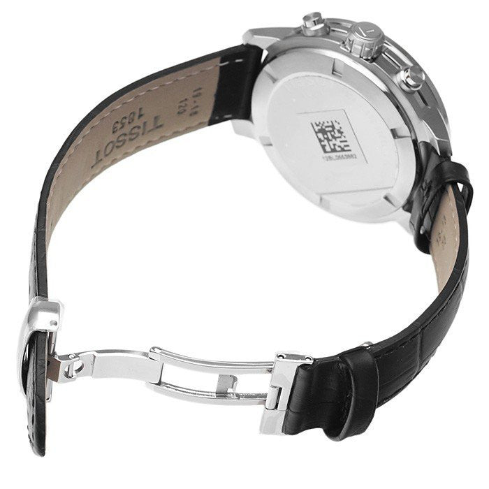 Shop Authentic Tissot PRC 200 Chronograph Black Dial Black Leather Strap Watch For Men - T055.417.16.057.00 - Luxxuri