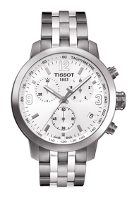  Shop Authentic Tissot PRC 200 Chronograph Quartz Silver Dial Silver Steel Strap Watch For Men - T055.417.11.037.00 - Luxxuri