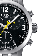  Shop Authentic Tissot PRC 200 Chronograph Black Dial Stainless Steel Watch For Men - T0554171105700 - Luxxuri