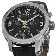  Shop Authentic Tissot PRC 200 Chronograph Black Dial Black Leather Strap Watch For Men - T055.417.16.057.00 - Luxxuri