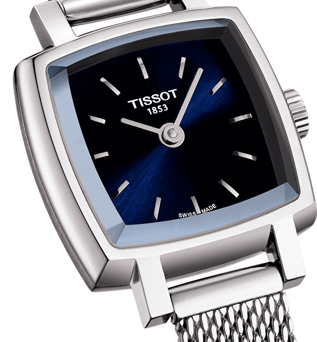  Shop Authentic Tissot Lovely Square Blue Dial Silver Mesh Bracelet Watch For Women - T058.109.11.041.00 - Luxxuri
