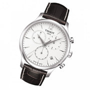  Shop Authentic Tissot T Classic Tradition Chronograph White Dial Brown Leather Strap Watch For Men - T063.617.16.037.00 - Luxxuri