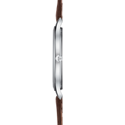  Shop Authentic Tissot T Classic Tradition 5.5 Quartz White Dial Brown Leather Strap Watch For Men - T063.409.16.018.00 - Luxxuri
