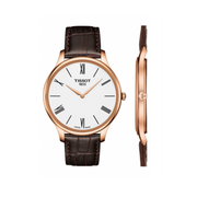  Shop Authentic Tissot Tradition 5.5 White Dial Brown Leather Strap Watch for Men - T063.409.36.018.00 - Luxxuri