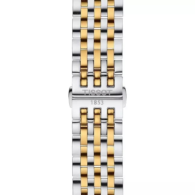  Shop Authentic Tissot T Classic Tradition White Dial Two Tone Mesh Bracelet Watch For Men - T063.610.22.037.00 - Luxxuri