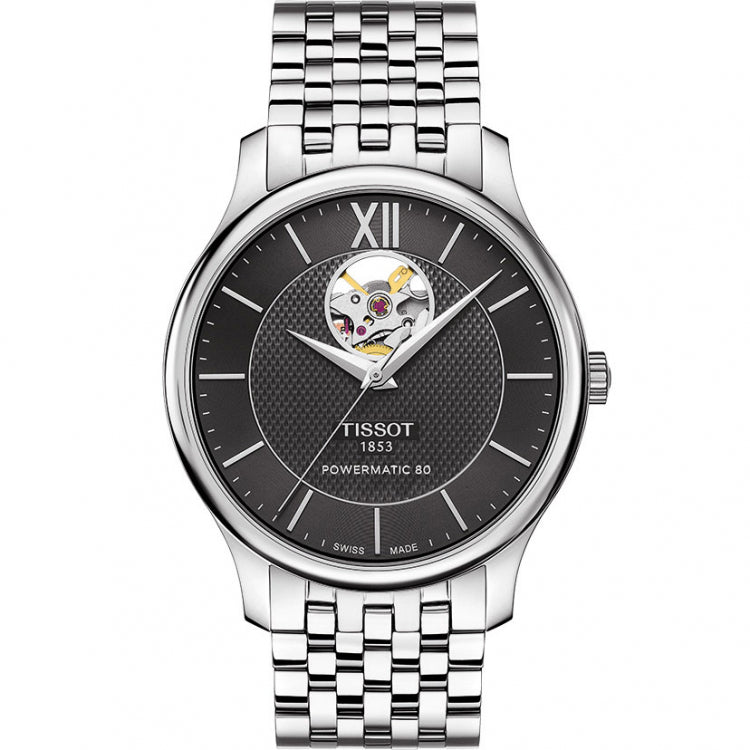  Shop Authentic Tissot Tradition Automatic Open Heart Automatic Watch For Men - T063.907.11.058.00 - Luxxuri