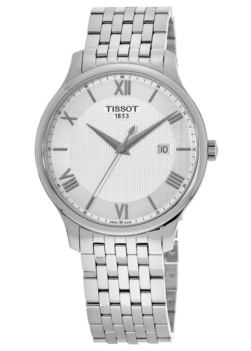 Shop Authentic Tissot T Classic Tradition Silver Dial Silver Steel Strap Watch For Men - T063.610.11.038.00 - Luxxuri