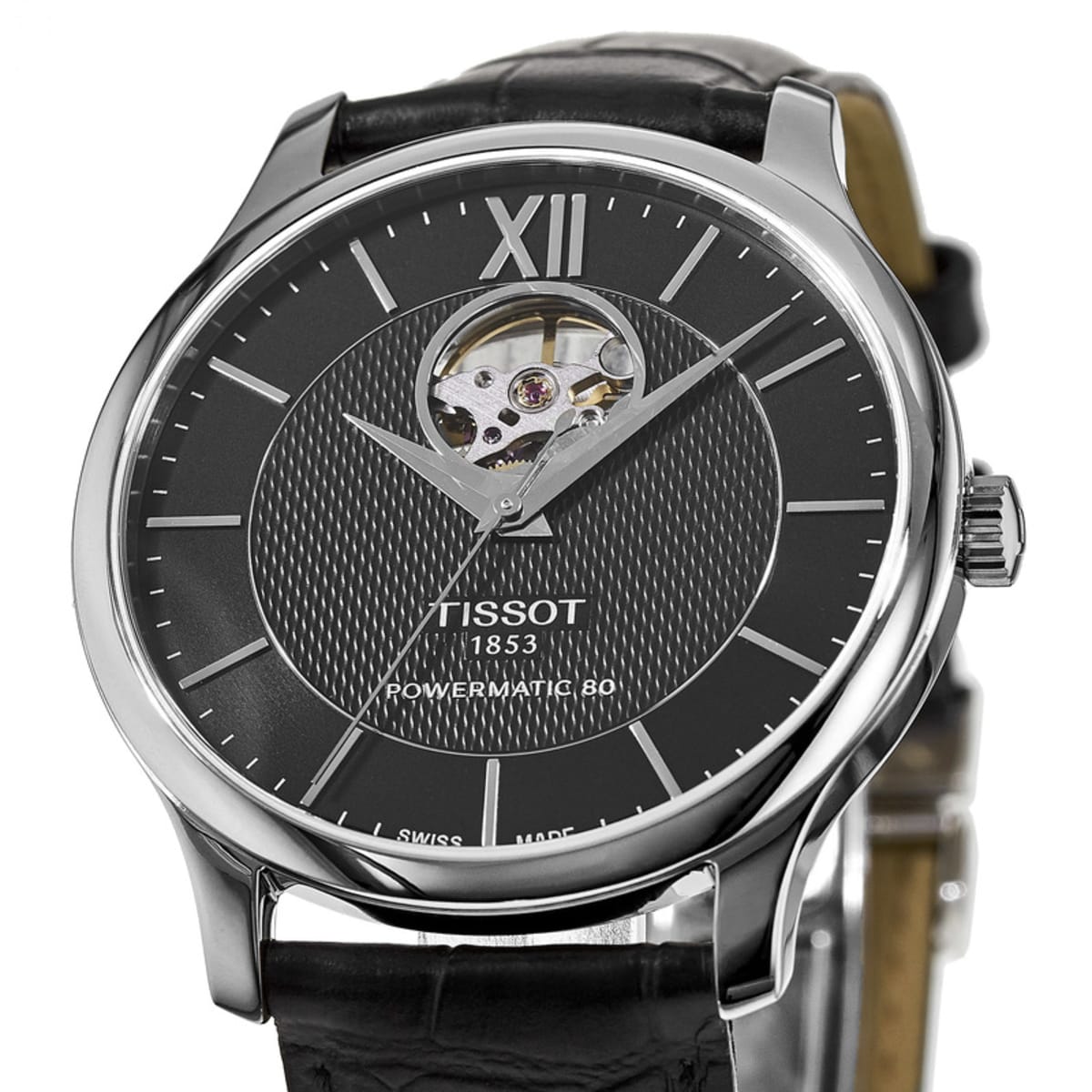  Shop Authentic Tissot Tradition Powermatic 80 Open Heart Automatic Watch For Men - T063.907.16.058.00 - Luxxuri