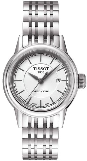  Shop Authentic Tissot T Classic Carson Automatic White Dial Silver Steel Strap Watch For Women - T085.207.11.011.00 - Luxxuri