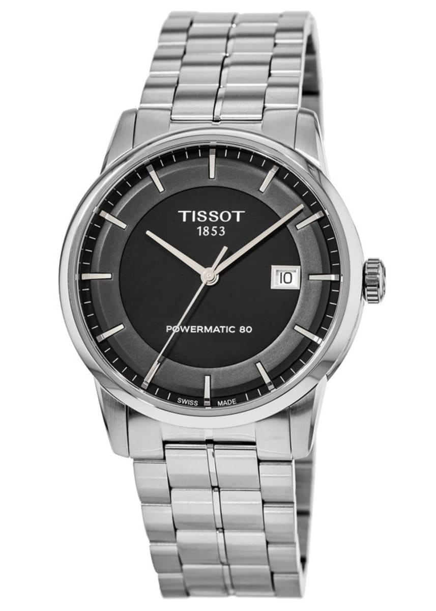  Shop Authentic Tissot Luxury Powermatic 80 Black Dial Silver Steel Strap Watch For Men - T086.407.11.051.00 - Luxxuri