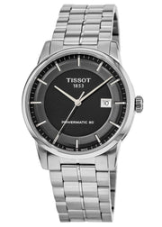  Shop Authentic Tissot Luxury Powermatic 80 Black Dial Silver Steel Strap Watch For Men - T086.407.11.051.00 - Luxxuri
