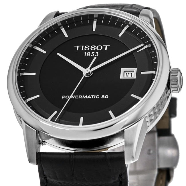  Shop Authentic Tissot T Classic Luxury Black Dial Black Leather Strap Watch For Men - T086.407.16.051.00 - Luxxuri