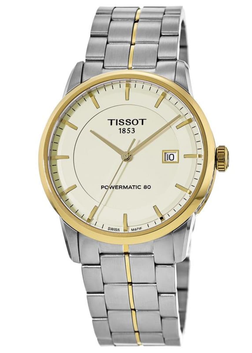  Shop Authentic Tissot Luxury Powermatic 80 Gold Dial Silver Steel Strap Watch For Men - T086.407.22.261.00 - Luxxuri