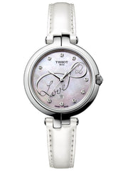  Shop Authentic Tissot T Trend Flamingo Valentines Mother of Pearl White Dial White Leather Strap Watch For Women - T094.210.16.111.01 - Luxxuri