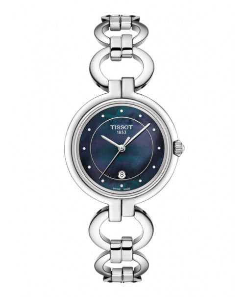  Shop Authentic Tissot T Lady Flamingo Mother of Pearl Blue Dial Silver Steel Strap Watch for Women - T094.210.11.126.00 - Luxxuri