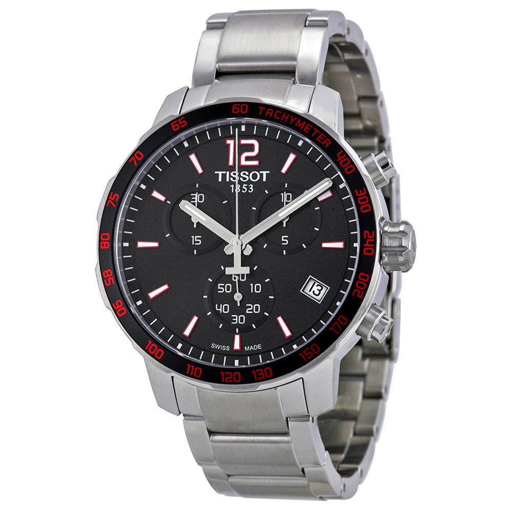  Shop Authentic Tissot Quickster Chronograph Quartz Watch For Men - T095.417.11.057.00 - Luxxuri