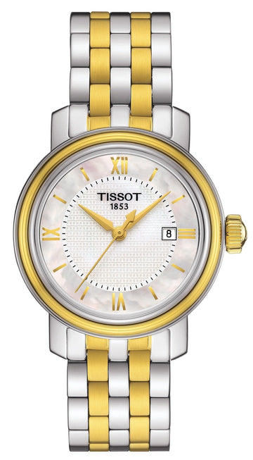  Shop Authentic Tissot T Classic Bridgeport Silver Dial Two Tone Mesh Bracelet Watch For Men - T097.410.22.038.00 - Luxxuri