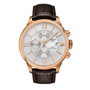  Shop Authentic Tissot Des Tourelles Chronograph Silver Dial Brown Leather Strap Watch For Men - T099.427.36.038.00 - Luxxuri