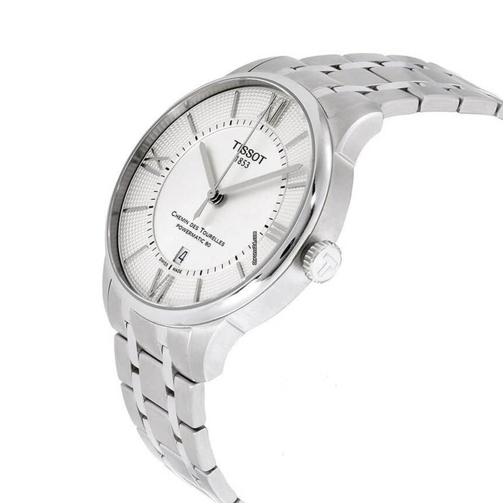  Shop Authentic Tissot Chemin Des Tourelles Powermatic 80 Silver Dial Silver Steel Strap Watch For Men - T099.407.11.038.00 - Luxxuri