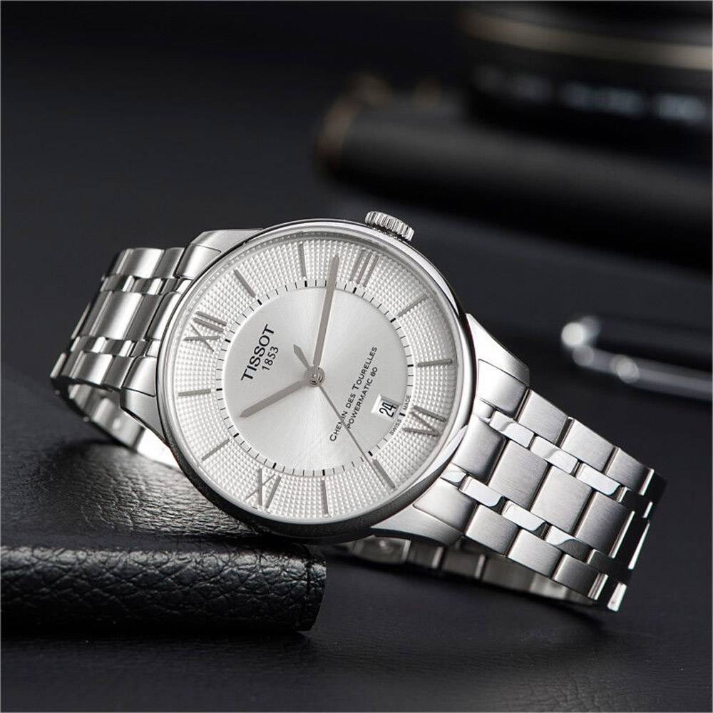  Shop Authentic Tissot T Classic Chemin Des Tourelles Silver Dial Silver Steel Strap Watch For Men - T099.408.11.038.00 - Luxxuri