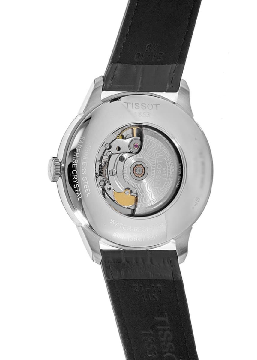  Shop Authentic Tissot Chemin Des Tourelles Powermatic 80 Silver Dial Black Leather Strap Watch For Men - T099.407.16.037.00 - Luxxuri