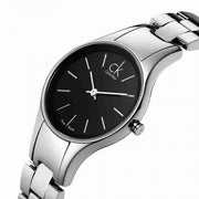  Shop Authentic Calvin Klein Simplicity Black Dial Silver Steel Strap Watch for Women - K4323130 - Luxxuri