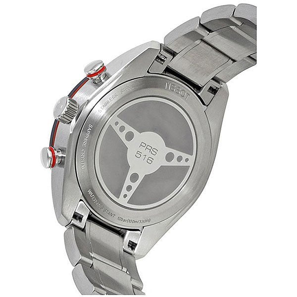  Shop Authentic Tissot T Sport PRS 516 Chronograph Black Dial Silver Steel Strap Watch For Men - T100.417.11.051.01 - Luxxuri