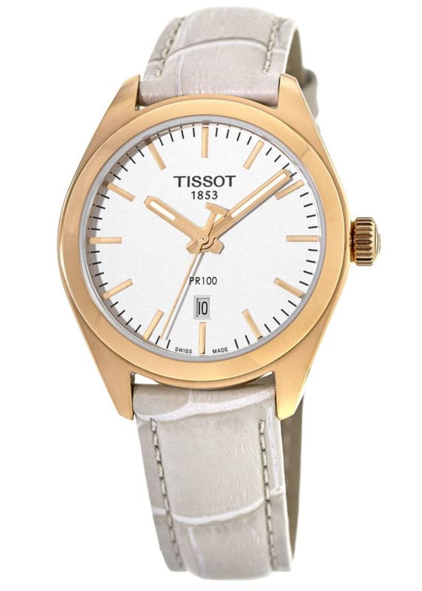  Shop Authentic Tissot T Classic PR 100 Lady White Dial Watch For Women - T101.210.36.031.00 - Luxxuri