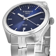  Shop Authentic Tissot PR 100 Lady Blue Dial Quartz Watch For Women - T101.210.11.041.00 - Luxxuri