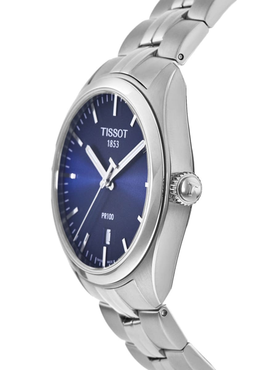  Shop Authentic Tissot PR 100 Sport Chic 39mm Blue Dial Watch For Men - T101.410.11.041.00 - Luxxuri