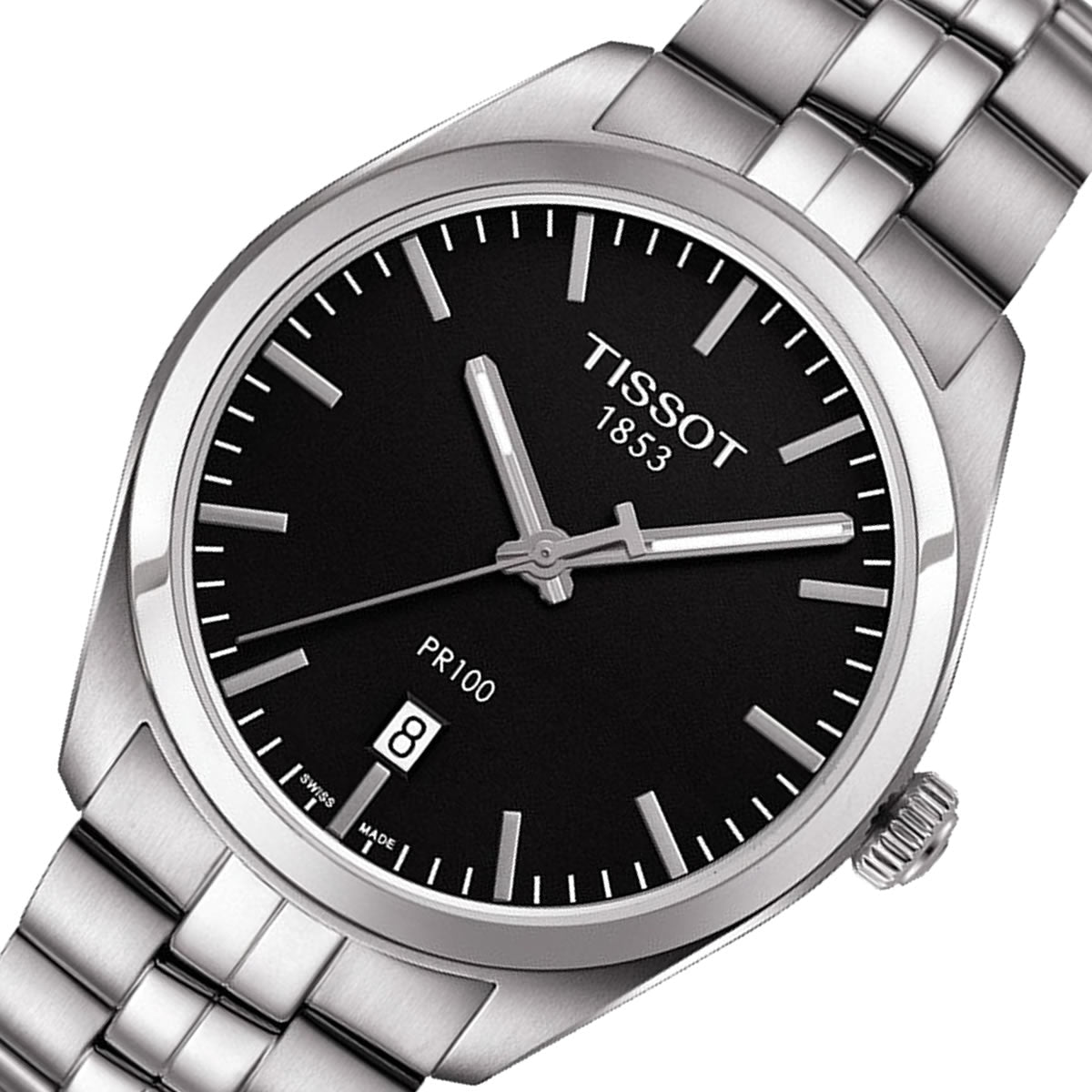  Shop Authentic Tissot PR 100 Sport Chic Quartz Stainless Steel Watch For Men - T101.410.11.051.00 - Luxxuri