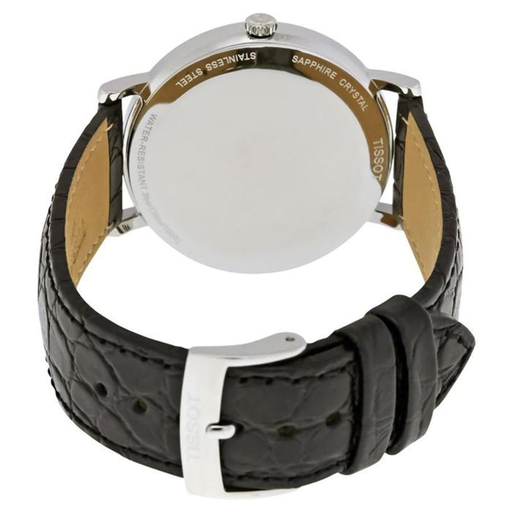  Shop Authentic Tissot Everytime Medium White Dial Black Leather Strap Watch For Men - T109.410.16.033.01 - Luxxuri