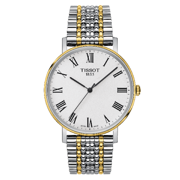  Shop Authentic Tissot Everytime Medium White Dial Two Tone Mesh Bracelet Watch For Men - T109.410.22.033.00 - Luxxuri