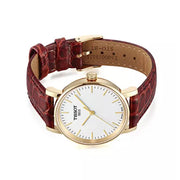  Shop Authentic Tissot Everytime Desire Small White Dial Maroon Leather Strap Watch For Women - T109.210.36.031.00 - Luxxuri