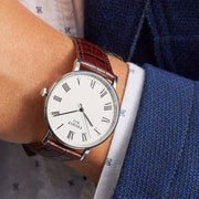  Shop Authentic Tissot T Classic Everytime White Dial Brown Leather Strap Watch For Men - T109.410.16.033.00 - Luxxuri