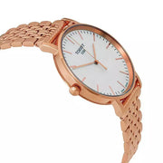  Shop Authentic Tissot Everytime Medium White Dial Rose Gold Mesh Bracelet Watch For Men - T109.410.33.031.00 - Luxxuri