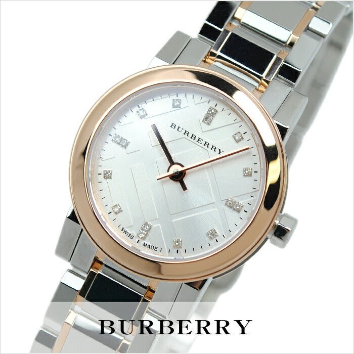  Shop Authentic Burberry The City Silver Dial Two Tone Steel Strap Watch for Women - BU9214 - Luxxuri
