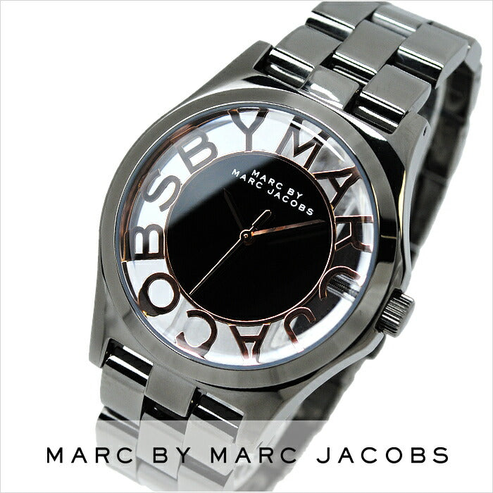  Shop Authentic Marc Jacobs Henry Skeleton Black Dial Black Steel Strap Watch for Women - MBM3254 - Luxxuri