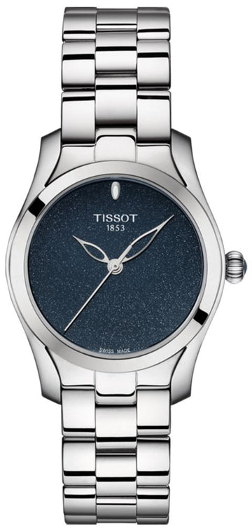  Shop Authentic Tissot T Wave Donna Blue Dial Silver Steel Strap Watch For Women - T112.210.11.041.00 - Luxxuri
