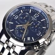 Shop Authentic Tissot PRC 200 Chronograph Quartz Blue Dial Silver Steel Strap Watch For Men - T114.417.11.047.00 - Luxxuri