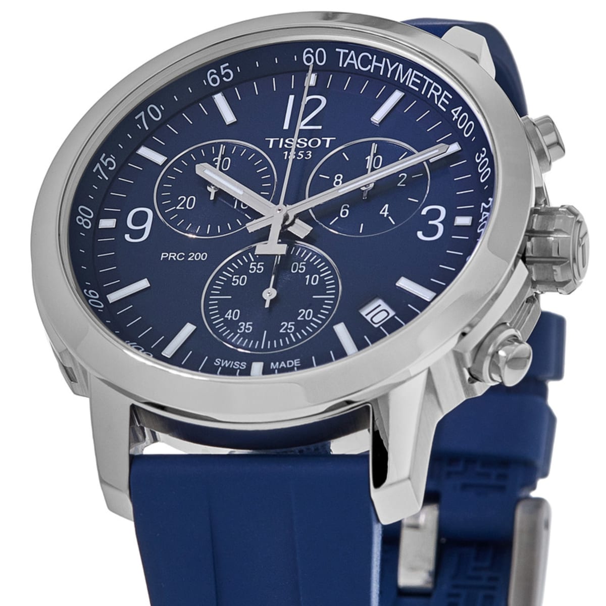  Shop Authentic Tissot T Sport PRC 200 Chronograph Blue Rubber Strap Watch For Men - T114.417.17.047.00 - Luxxuri