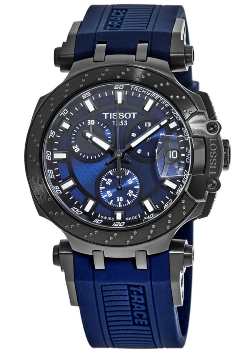  Shop Authentic Tissot T Race Chronograph Blue Dial Blue Silicone Strap Watch For Men - T115.417.37.041.00 - Luxxuri