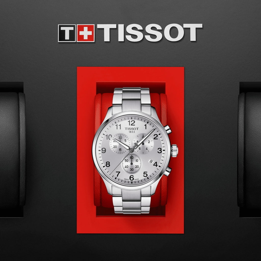  Shop Authentic Tissot Chrono XL Classic Silver Dial Silver Steel Strap Watch For Men - T116.617.11.037.00 - Luxxuri