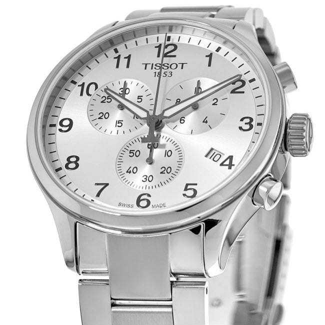  Shop Authentic Tissot Chrono XL Classic Silver Dial Silver Steel Strap Watch For Men - T116.617.11.037.00 - Luxxuri